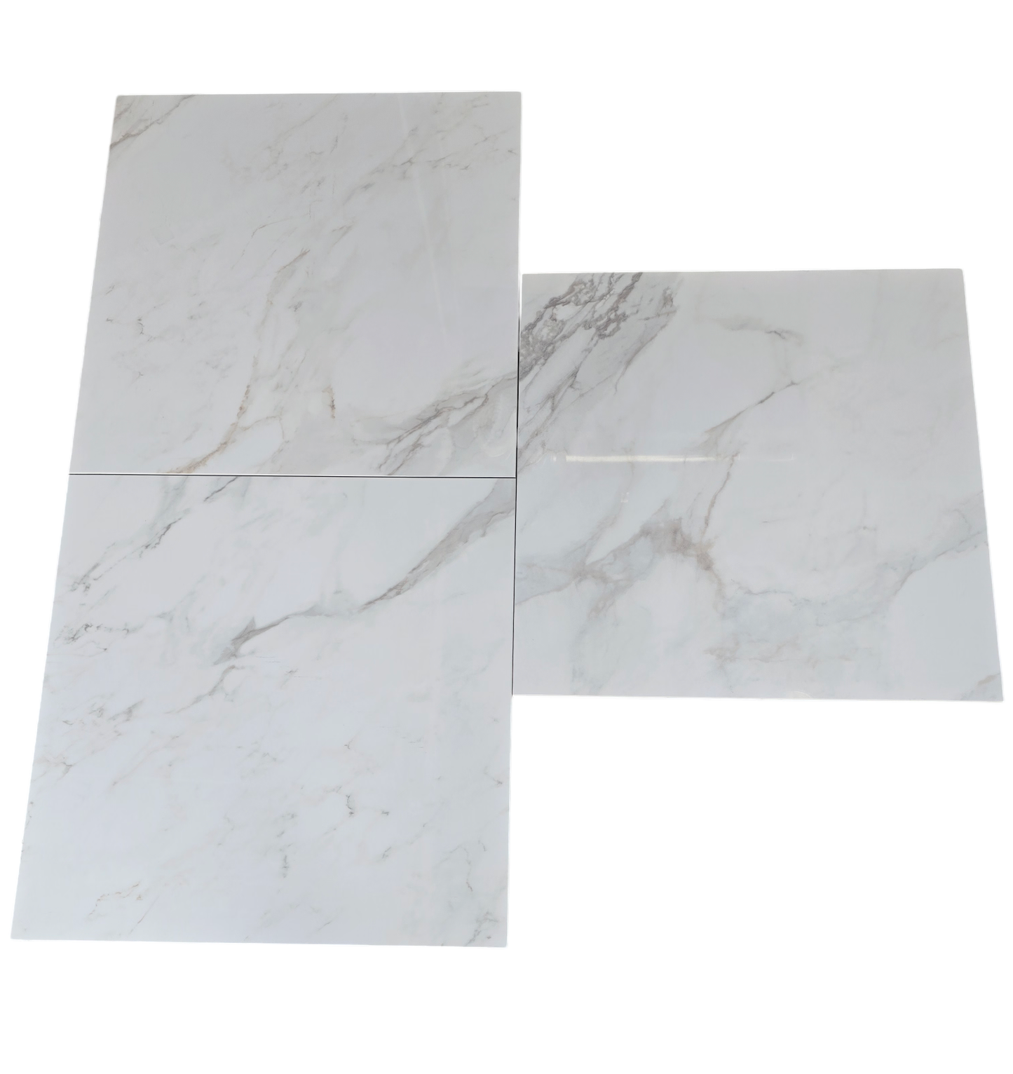 24"x24" I578 White Cal Porcelain Tile - Sold by ctn