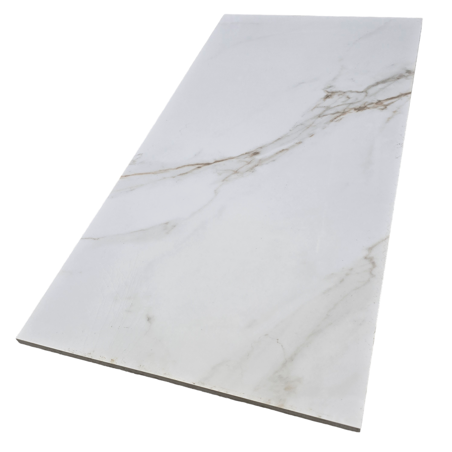 12"x24" I578 White Cal Porcelain Tile - Sold by ctn