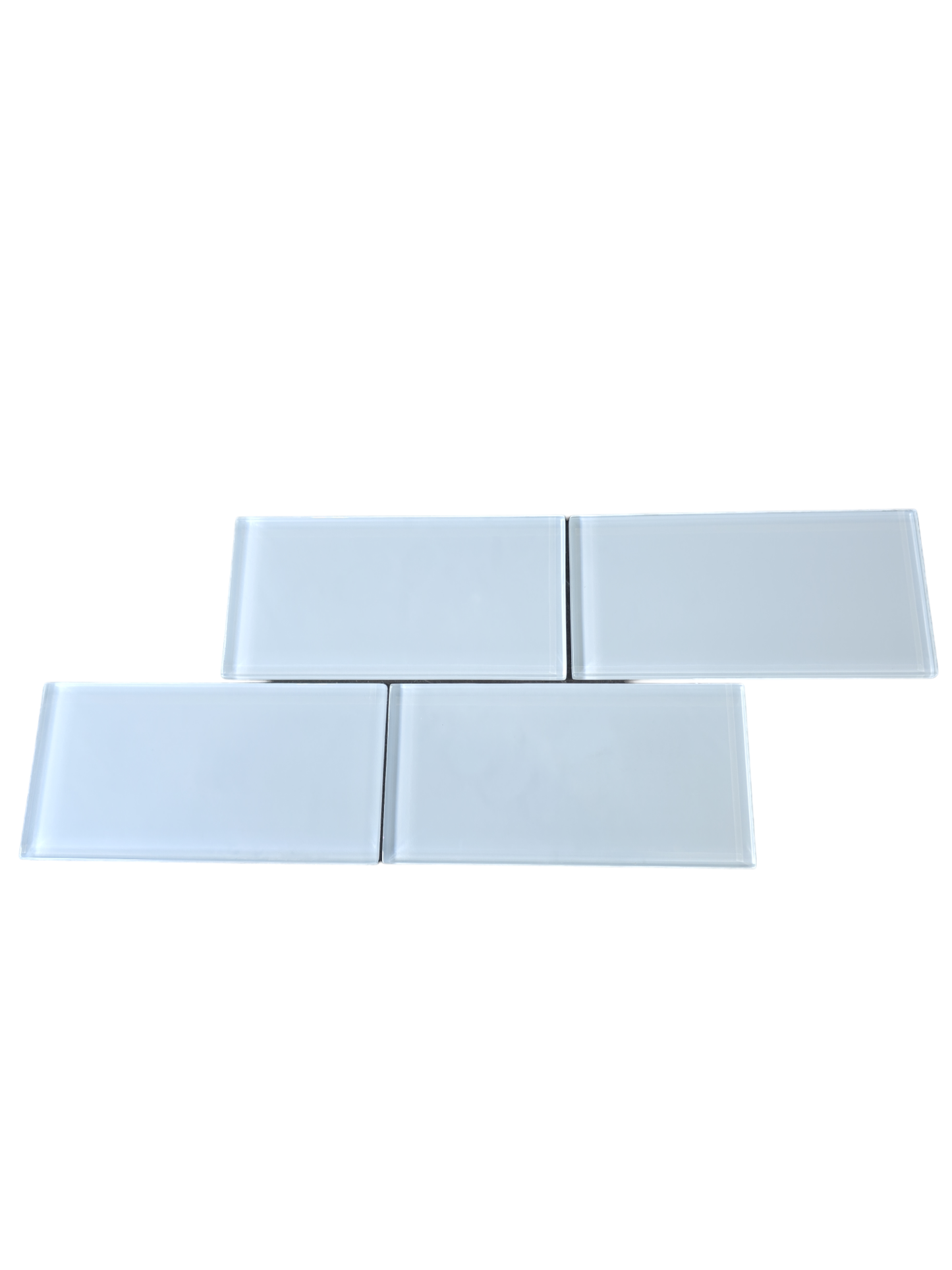 3x6 N23B Brilliance White Glass Subway Tile - Sold by ctn